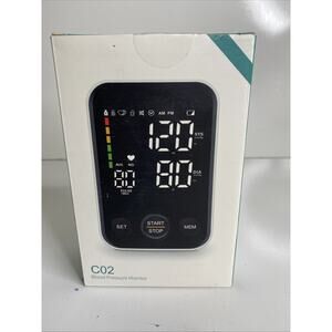 Blood Pressure Monitor, Model C02, Upper Arm Type, LED Readout, Ships Free